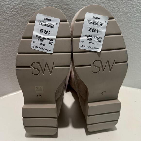 STUART WEITZMAN NIB $695 McKenzee Chill in Natural Boot Size Women's 37 or 6.5 - Picture 9 of 11